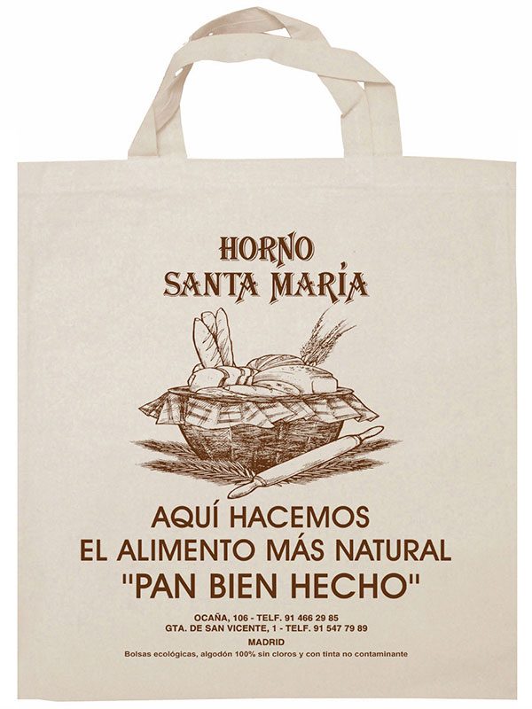 Bolsas de Tela para negocios de Alimentacion