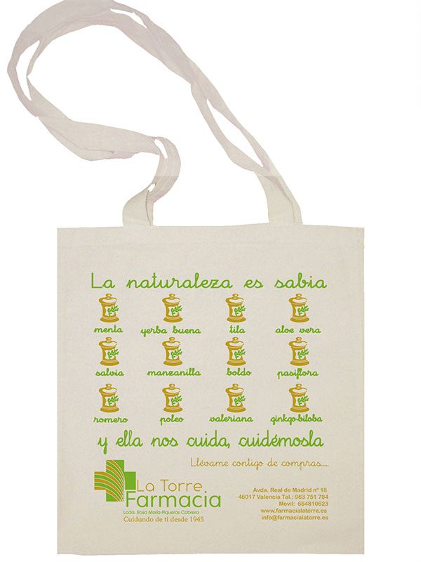 Bolsas de tela para farmacias