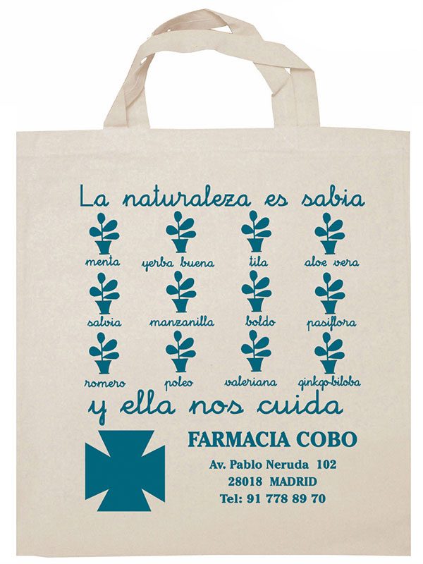 Bolsas de tela para farmacias